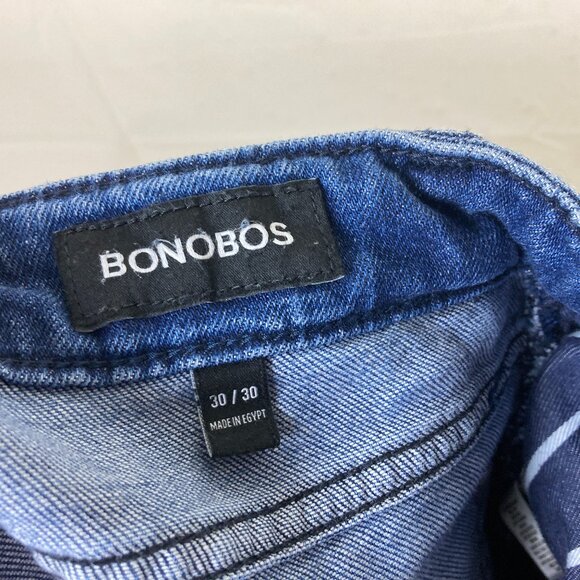 Bonobos Mens Size 30x30 Blue Athletic Fit Stretch Blue Jeans Med Wash - Picture 6 of 7